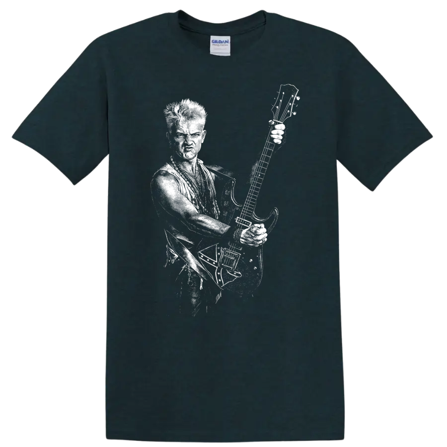 Rudolf Schenker Scorpions Rock Legends Guitarist T Shirt - Midnight (Green)