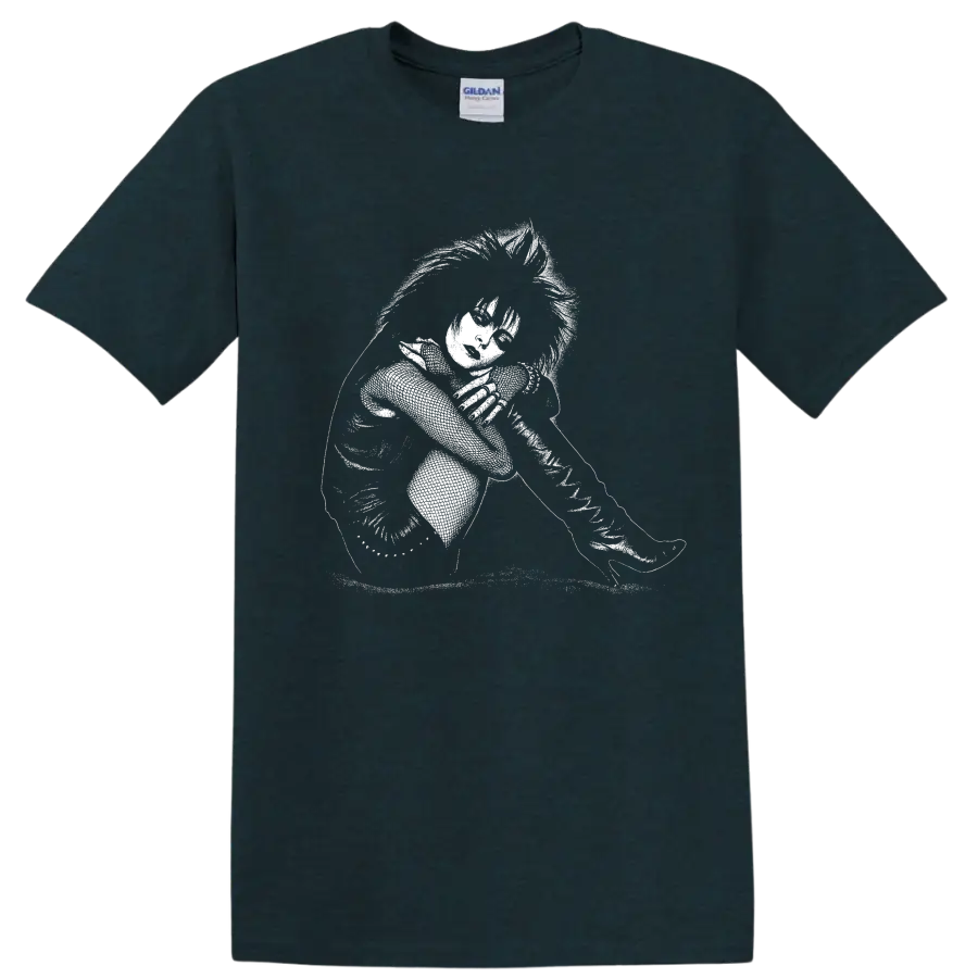 Siouxsie and the Banshees Rock Legends Portrait T Shirt - Midnight (Green)