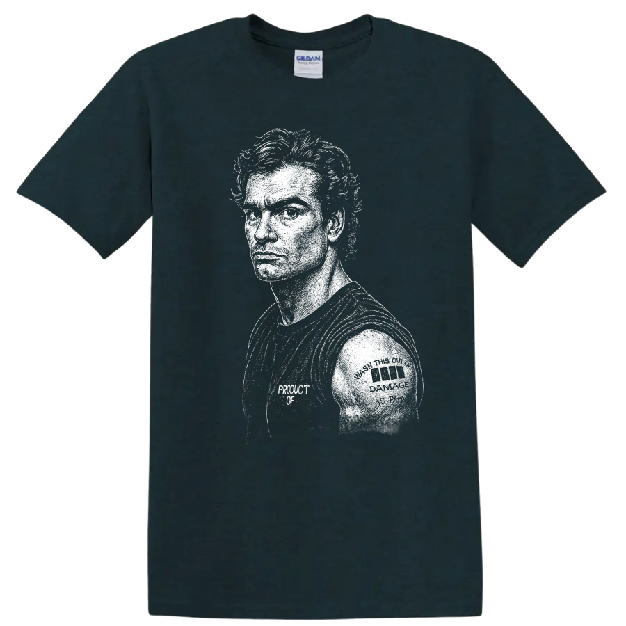 Andrew Eldritch The Sisters of Mercy Rock Legends Portrait T Shirt - Midnight (Green)