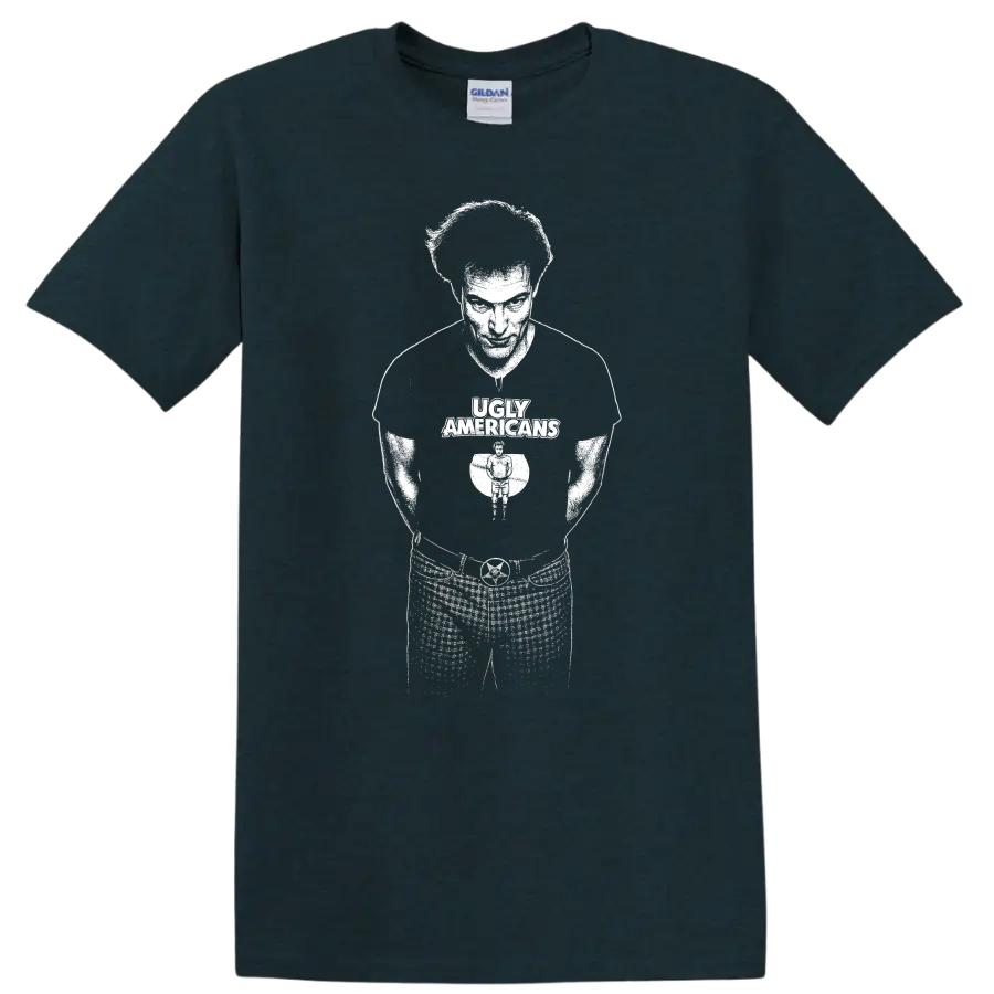 Iggy Pop The Stooges Rock Legends Silhouette T Shirt - Midnight (Green)