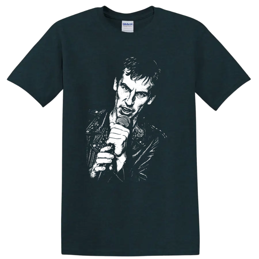 Vyacheslav Butusov Nautilus Pompilius Rock Legends T Shirt Black Logo - Midnight (Green)