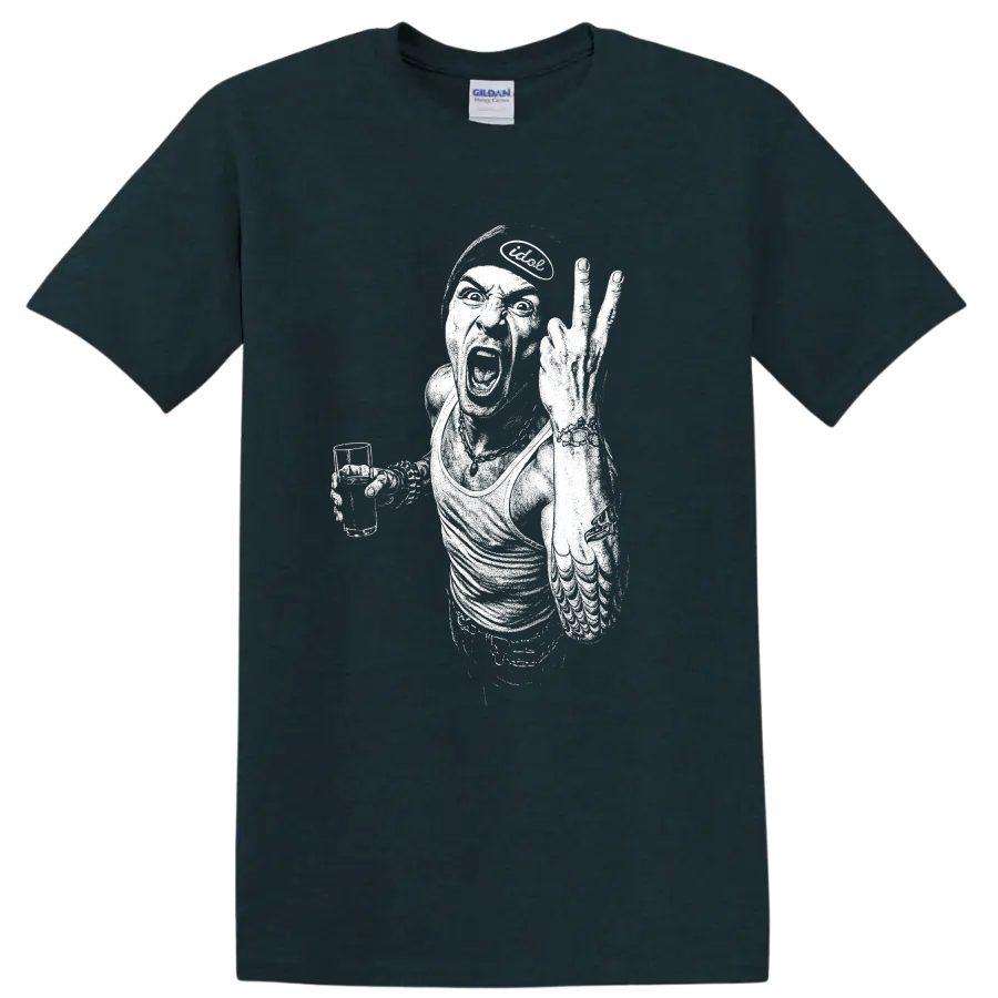 Chester Bennington Linkin Park Rock Legends Tribute T Shirt - Midnight (Green)