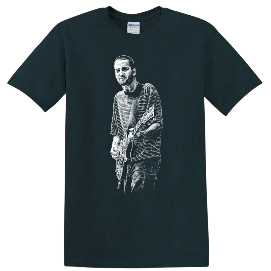 Eddie Vedder Pearl Jam Rock Legends Tribute T Shirt Classic Music Fan Tee - Midnight (Green)