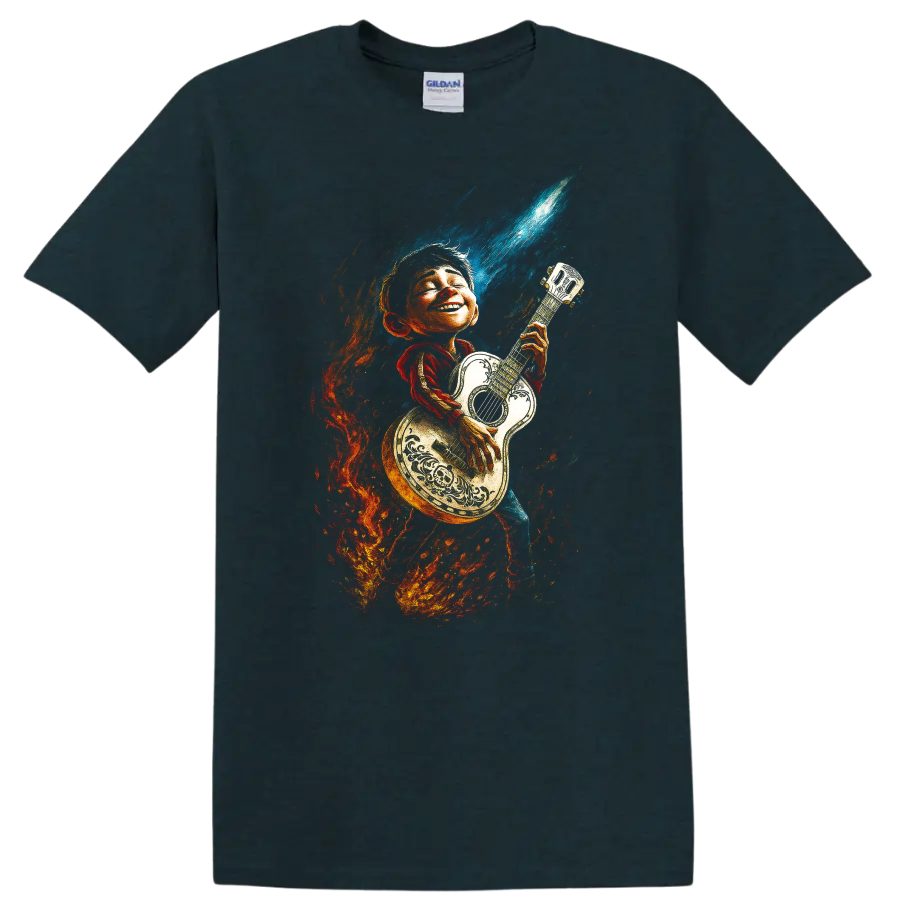 Bane from The Dark Knight Rises movie-inspired graphic T shirt on a Midnight (Green) T Shirt