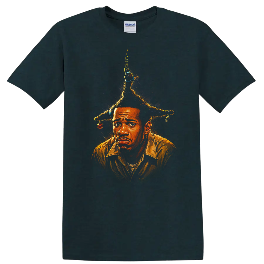 Illustrated portrait inspired by Don't Be a Menace to South Central While Drinking Your Juice on a Midnight (Green) T Shirt