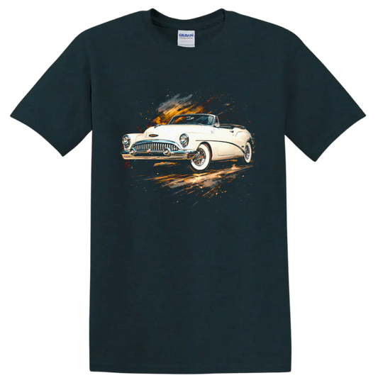 1953 Buick Skylark Convertible classic car graphic print T - Midnight (Green)