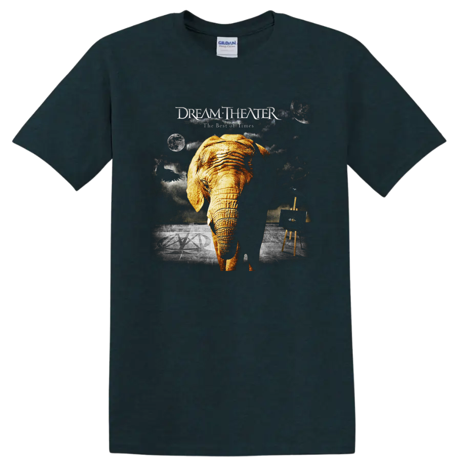 Dream Theater The Best of Times elephant graphic print T - Midnight (Green)