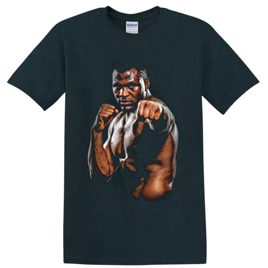 Bobby Green MMA fighter in a dramatic painted guard and forward-punch portrait on a Midnight (Green) T Shirt