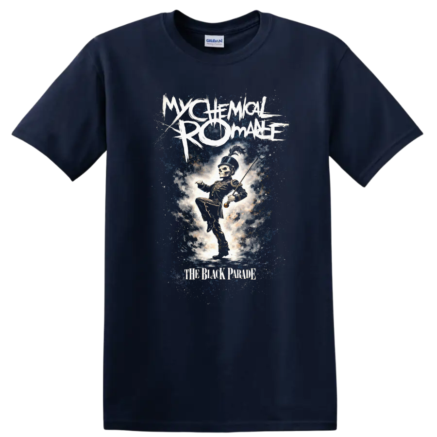 My Chemical Romance The Black Parade Vintage T Shirt on a Navy (Blue) T Shirt