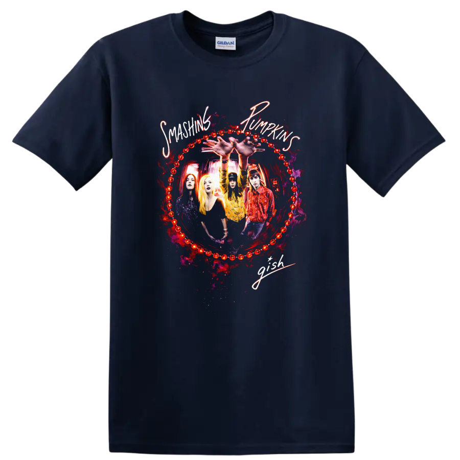 Smashing Pumpkins Vintage Classic Rock T Shirt - Navy (Blue)