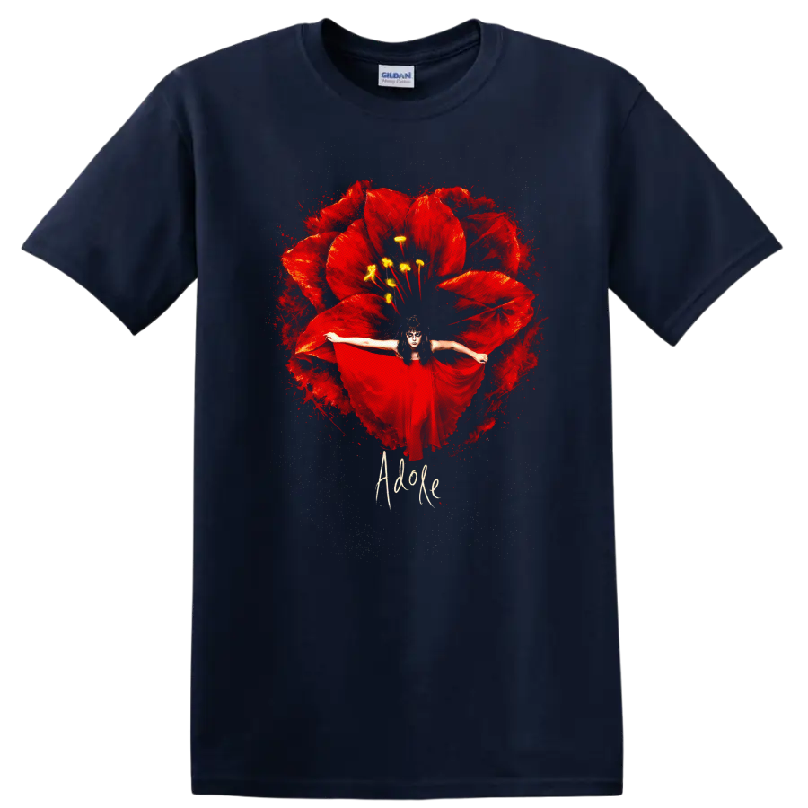 Vintage Classic Rock Album Cover Art Style T Shirt - Navy (Blue)