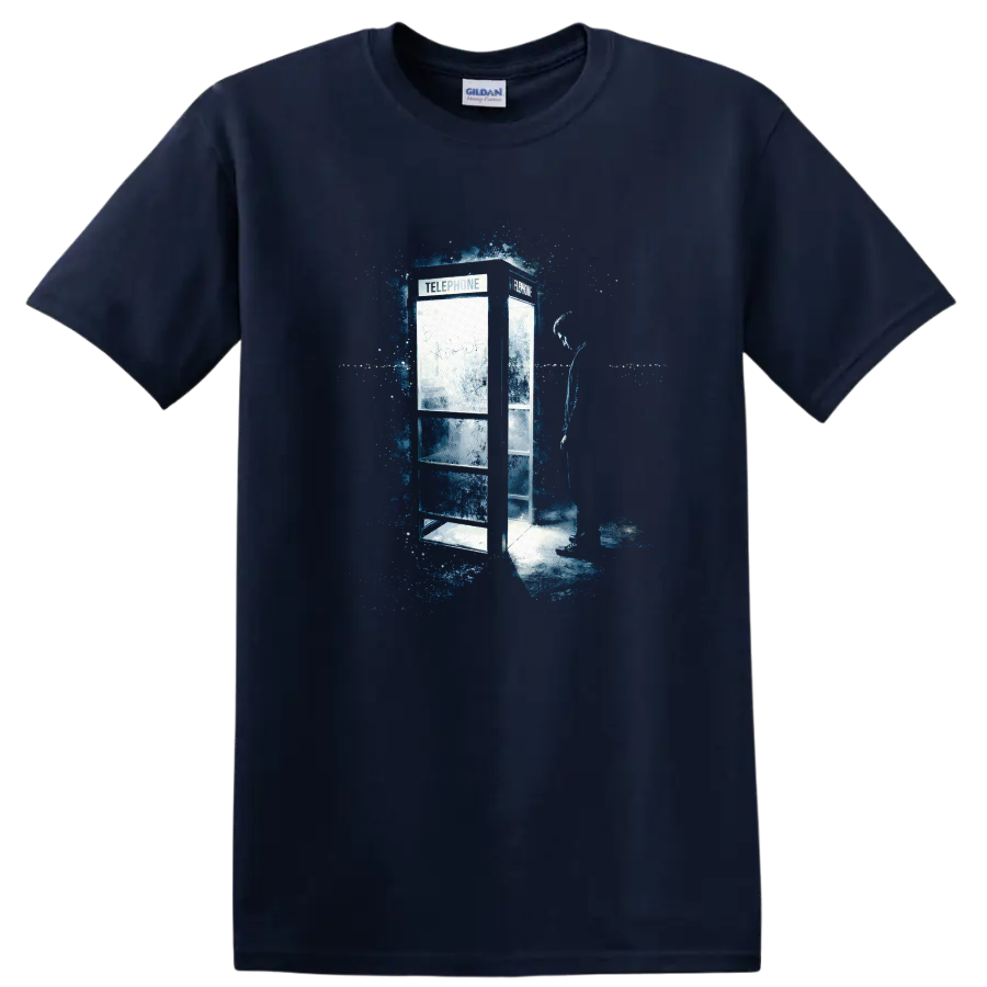 Vintage Classic Rock Album Cover Art Style T Shirt - Navy (Blue)