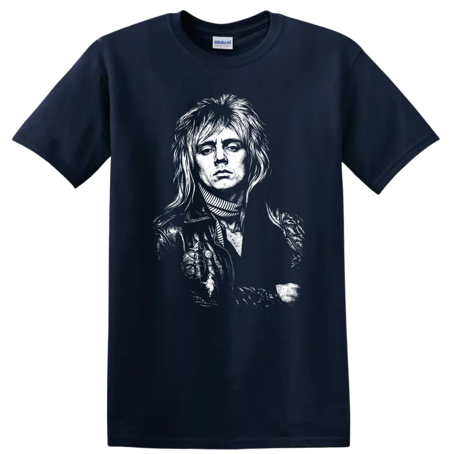 Roger Taylor Queen Rock Legends Tribute T Shirt for Classic Music Fans - Navy (Blue)