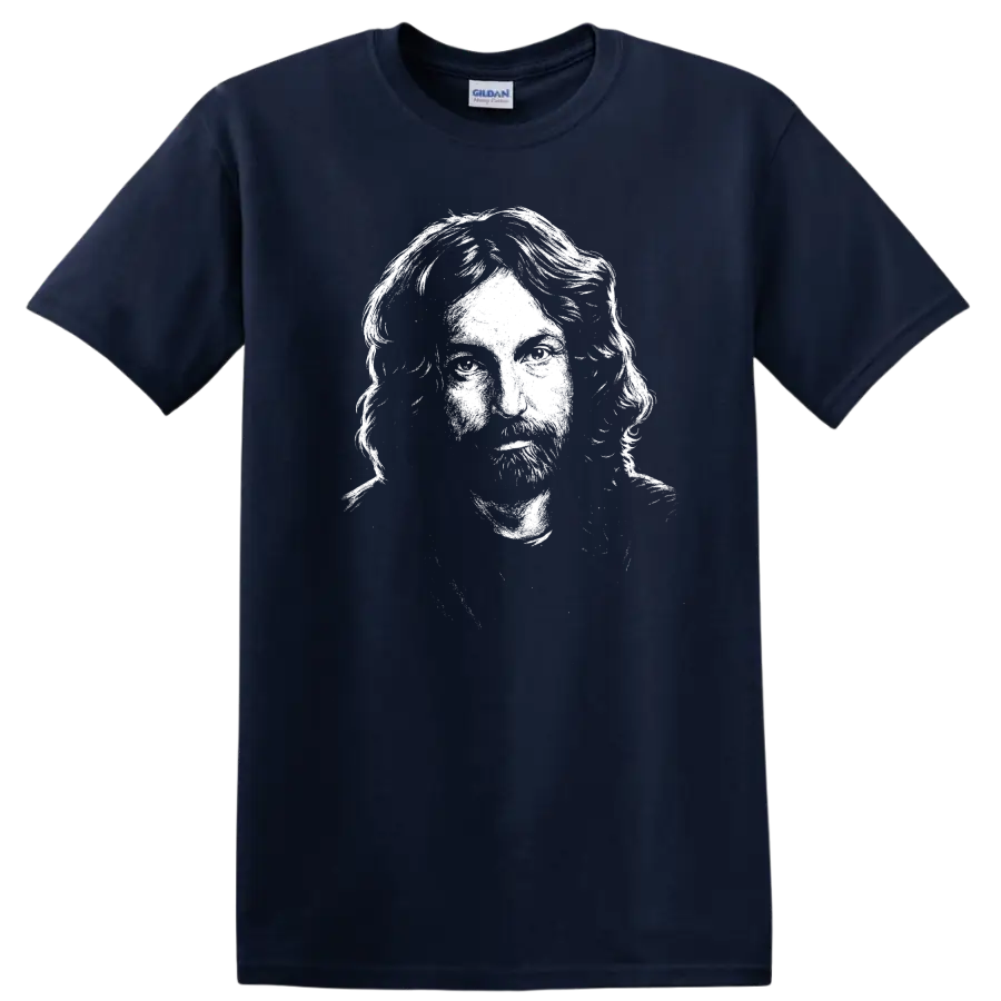 Nick Mason Pink Floyd Rock Legends T Shirt Tribute Graphic - Navy (Blue)