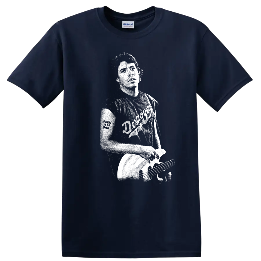 George Thorogood Rock Legends Tribute T Shirt for Classic Rock Fans - Navy (Blue)