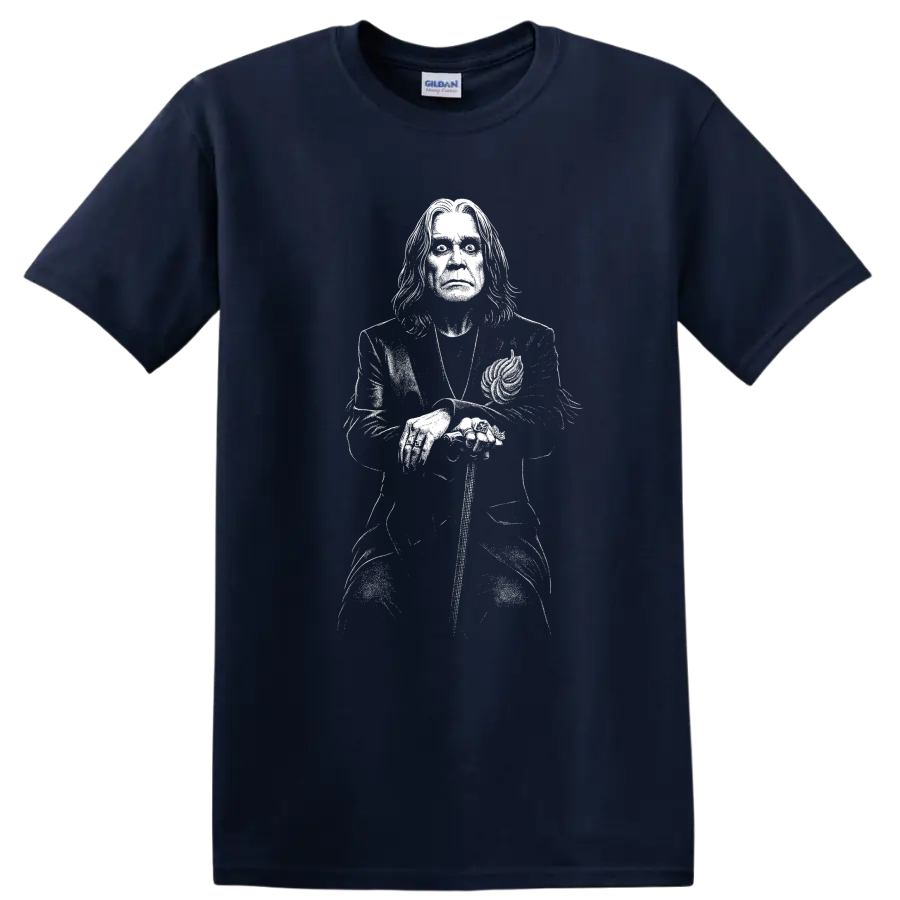 Ozzy Osbourne Black Sabbath Rock Legends Graphic T Shirt - Navy (Blue)