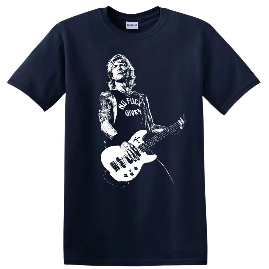 Duff McKagan Guns N' Roses Rock Legends T Shirt for Classic Music Fans - Navy (Blue)