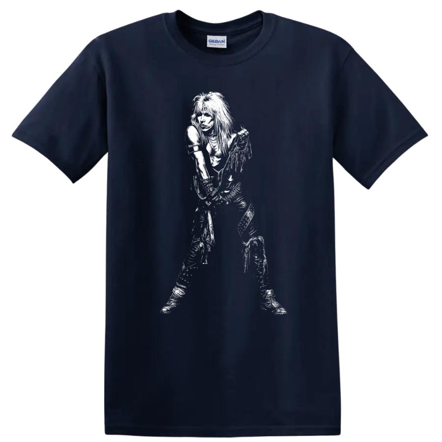 Vince Neil Mötley Crüe Rock Legends Silhouette T Shirt - Navy (Blue)