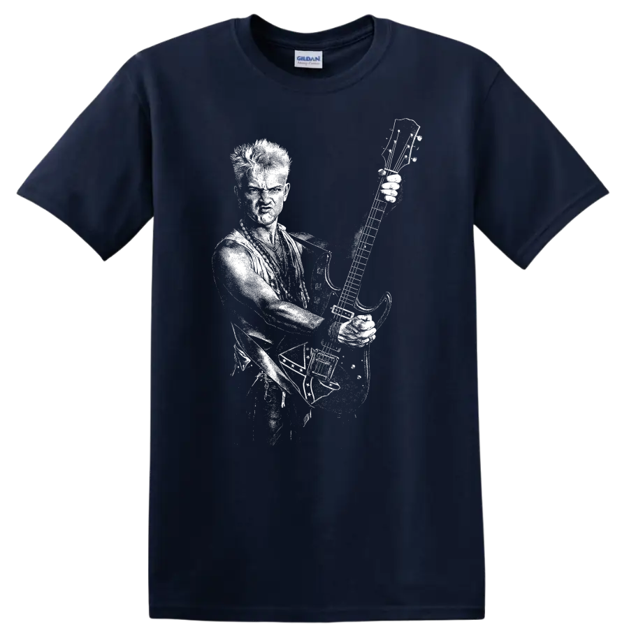 Rudolf Schenker Scorpions Rock Legends Guitarist T Shirt - Navy (Blue)