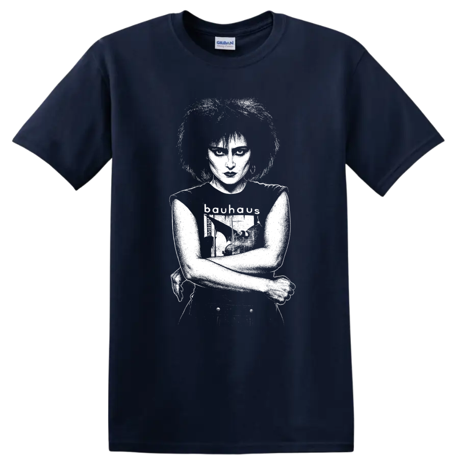 Siouxsie and the Banshees Rock Legends T Shirt for Fans - Navy (Blue)