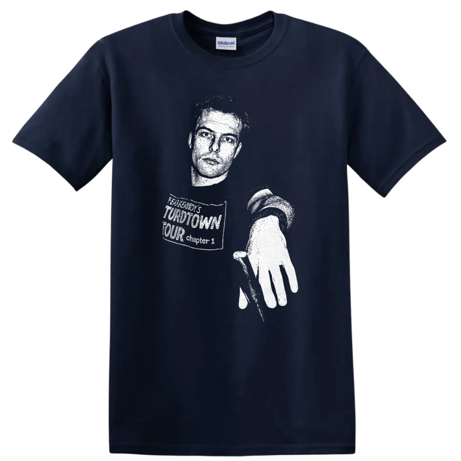 Jello Biafra Dead Kennedys Rock Legends Portrait T Shirt - Navy (Blue)