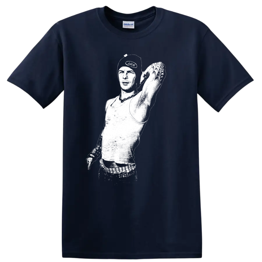 Anthony Kiedis Red Hot Chili Peppers Rock Legends T Shirt Tribute - Navy (Blue)