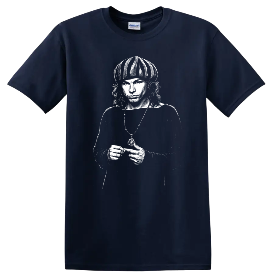 Konstantin Stupin Rock Legends Tribute T Shirt for Music Fans - Navy (Blue)