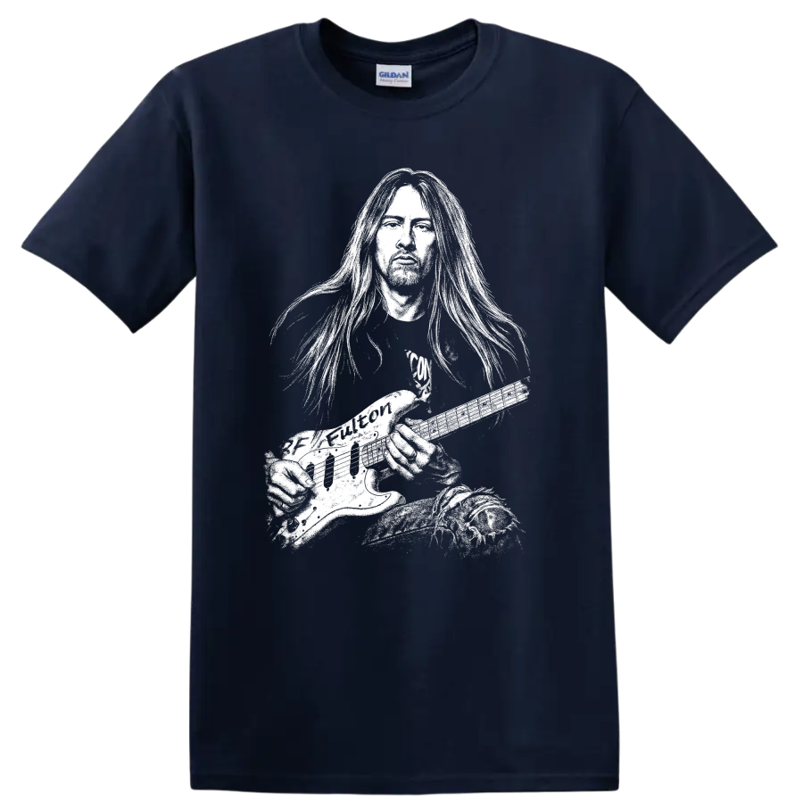 Jerry Cantrell Alice in Chains Rock Legends Tribute T Shirt - Navy (Blue)