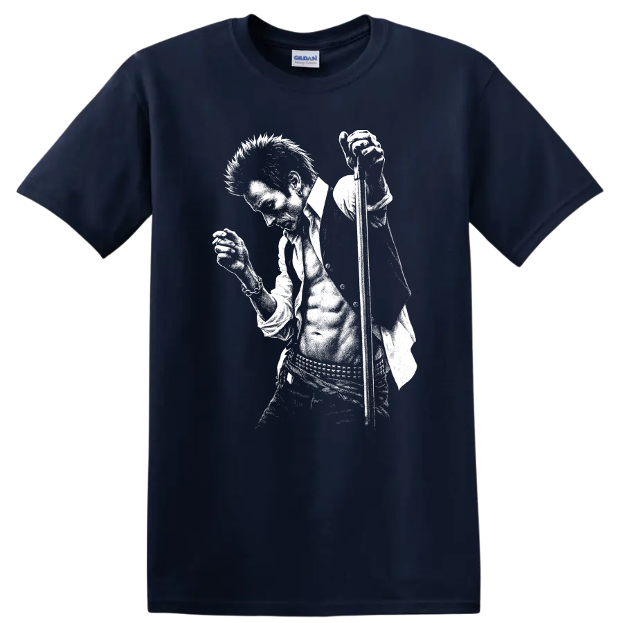 Scott Weiland Stone Temple Pilots Rock Legends Tribute T Shirt - Navy (Blue)