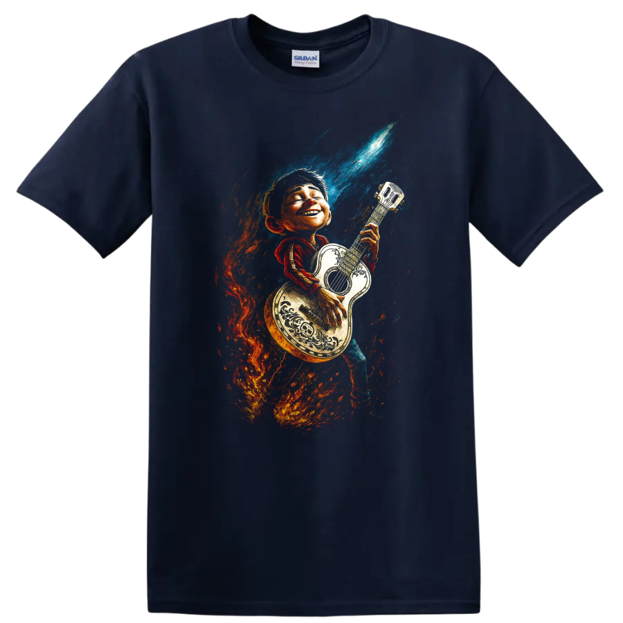 Bane from The Dark Knight Rises movie-inspired graphic T shirt on a Navy (Blue) T Shirt