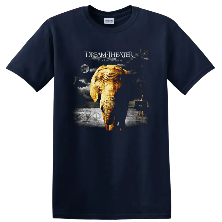 Dream Theater The Best of Times elephant graphic print T - Navy (Blue)