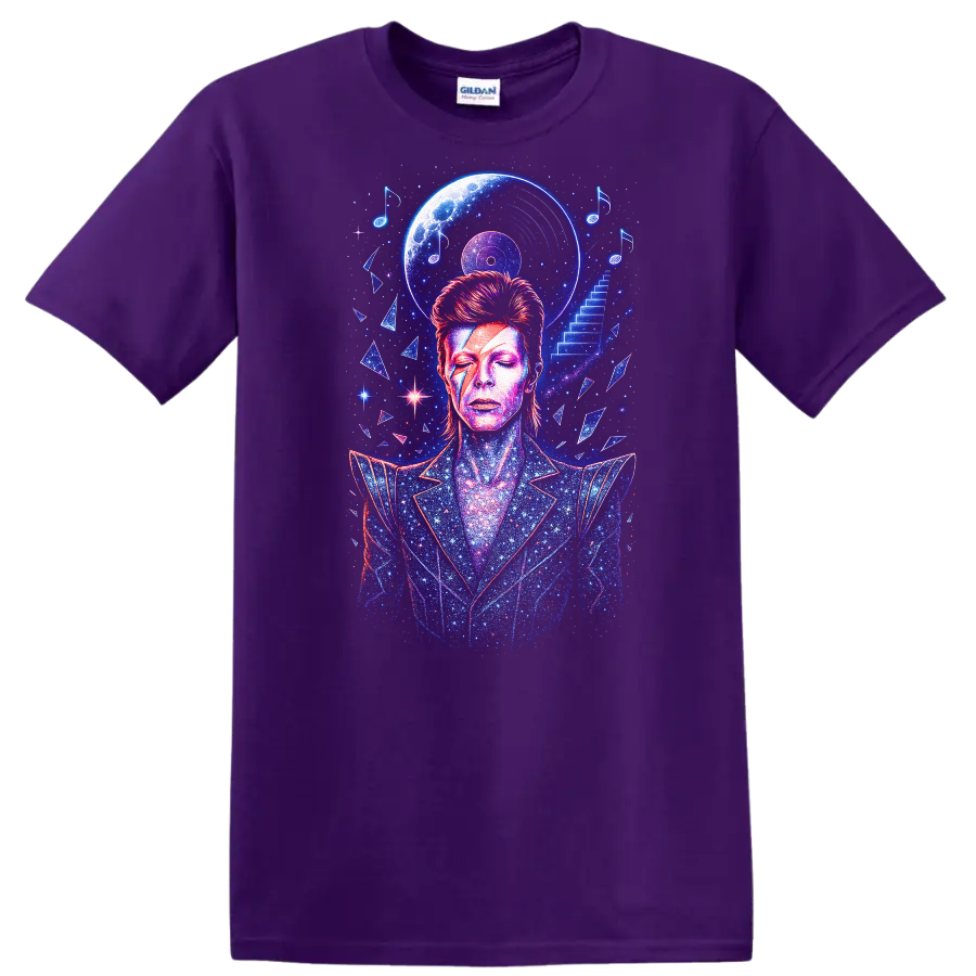 Retro Rock Heavy Metal Album Cover Legend Style T Shirt - Purple