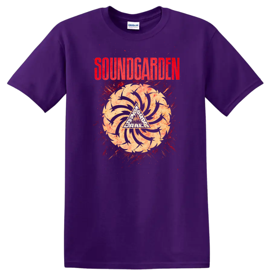 SOUNDGARDEN Retro Heavy Metal Album Cover Legend Style T Shirt - Purple