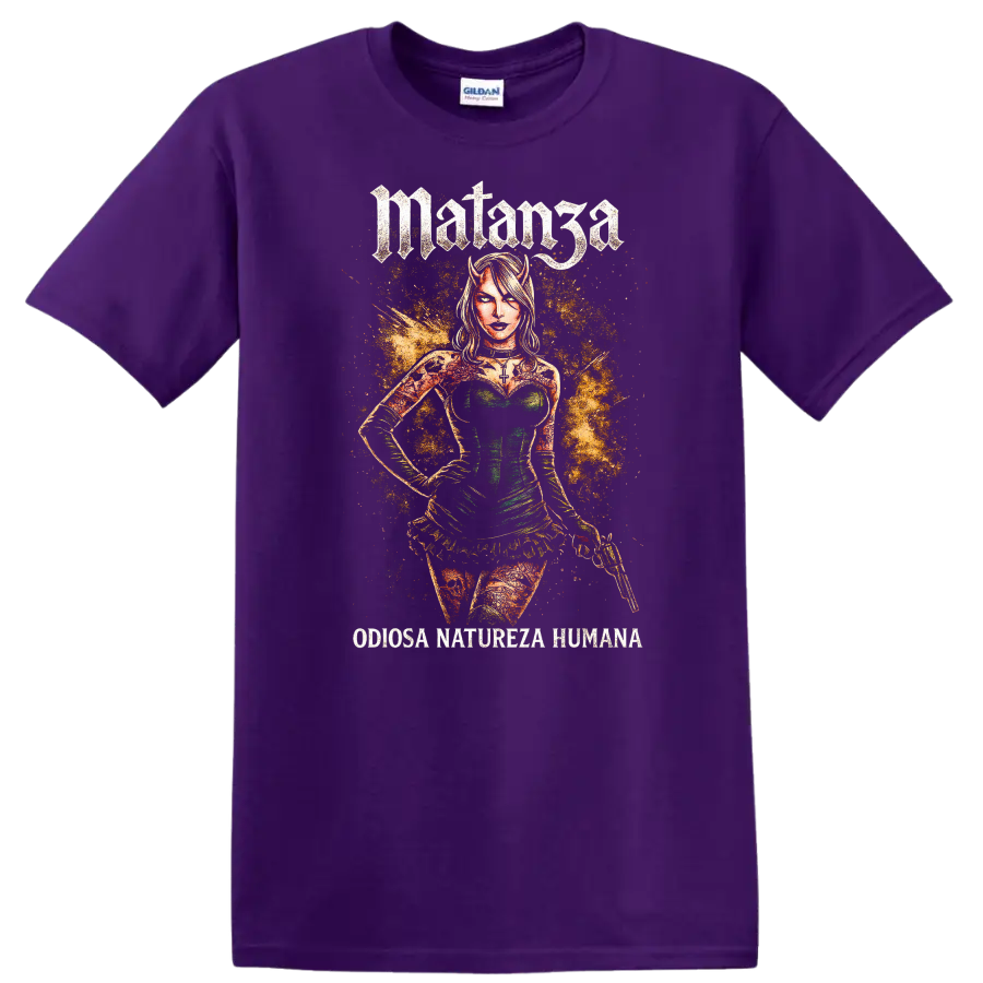 Matanga Retro Metal Album Cover Legend Art T Shirt - Purple