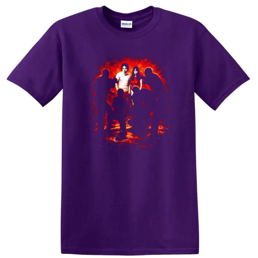 Vintage Classic Rock Album Cover Art Style T Shirt - Purple