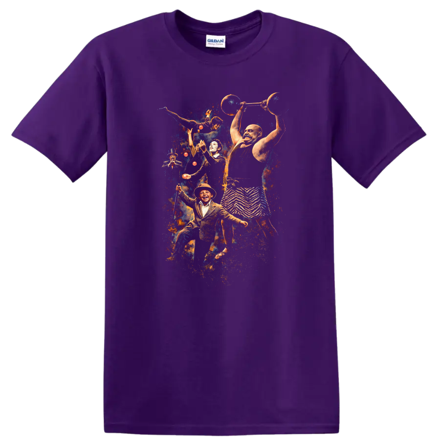 Vintage Classic Rock Album Cover Art Style T Shirt - Purple