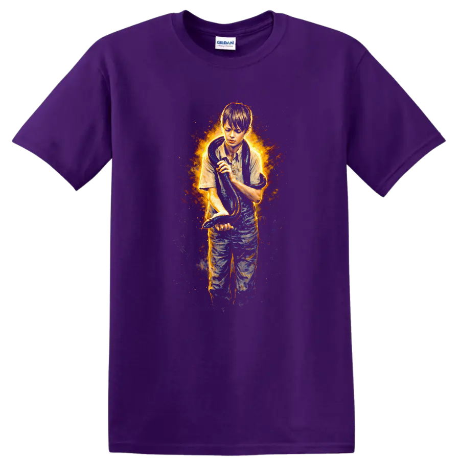 Vintage Classic Rock Album Cover Art Style T Shirt - Purple