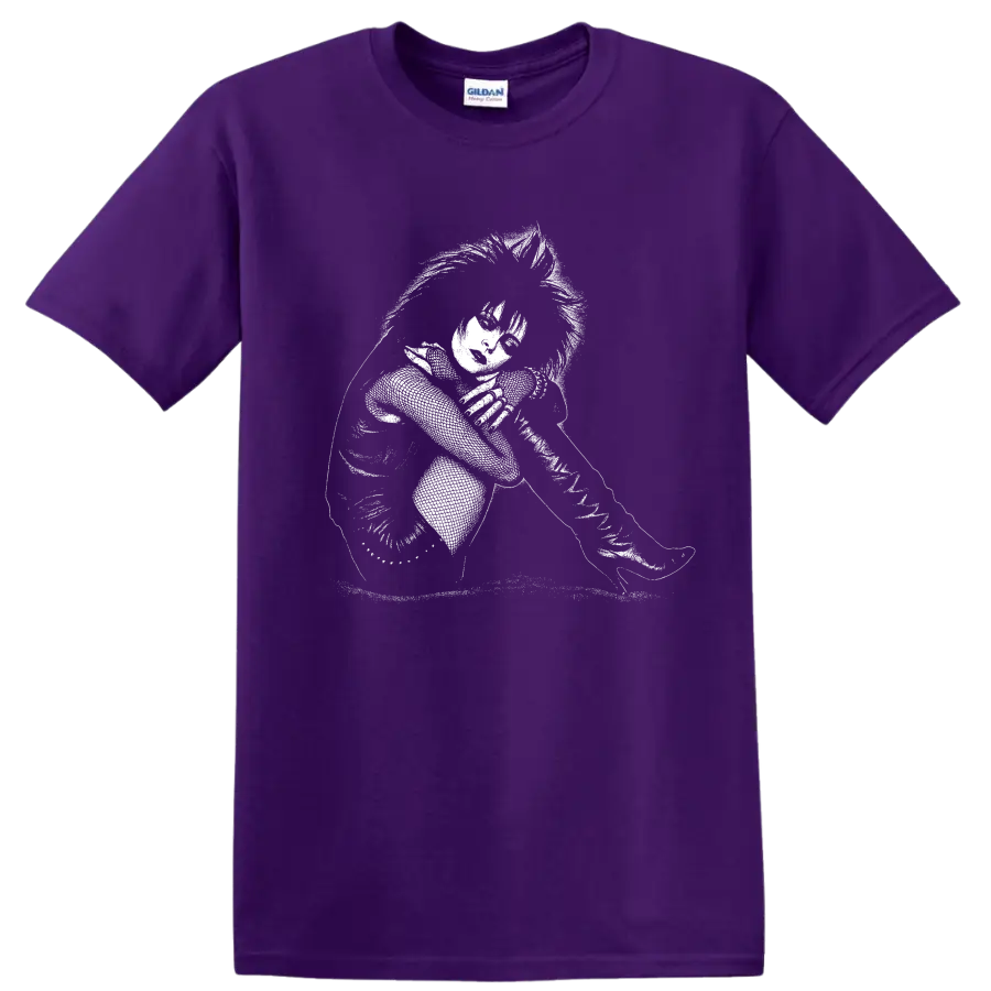 Siouxsie and the Banshees Rock Legends Portrait T Shirt - Purple