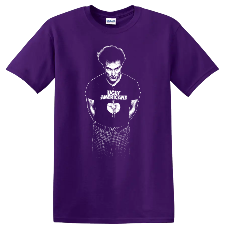 Iggy Pop The Stooges Rock Legends Silhouette T Shirt - Purple