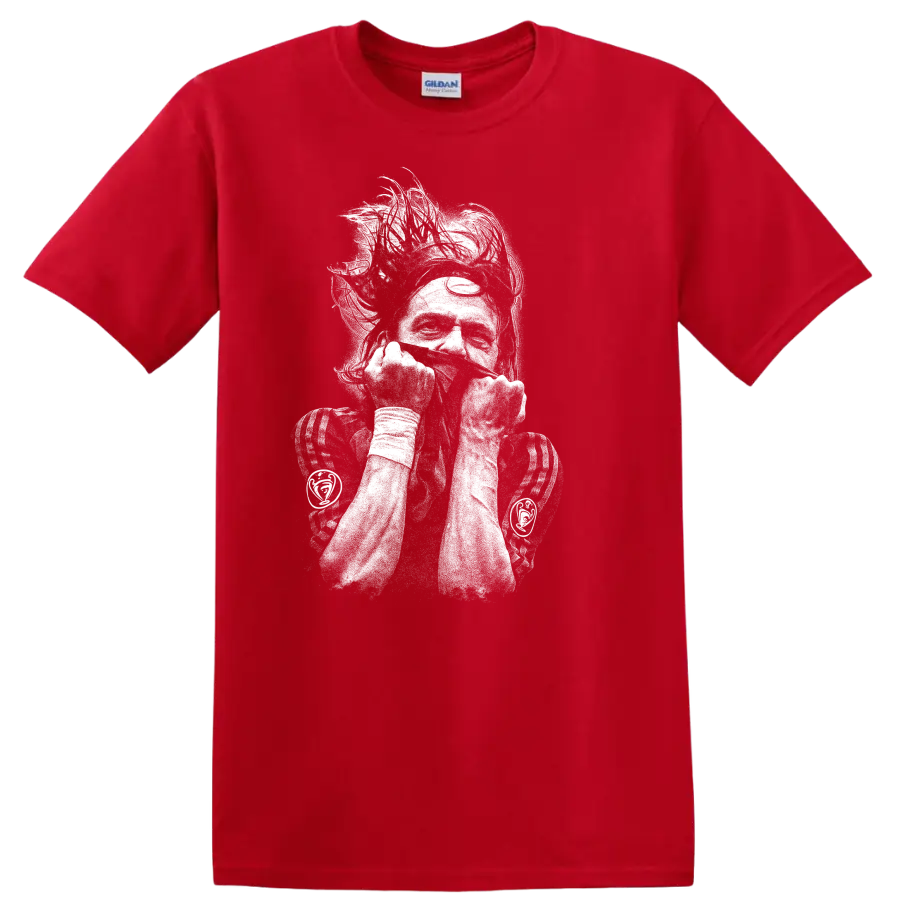Retro soccer portrait of Zlatan Ibrahimović style T Shirt - Red