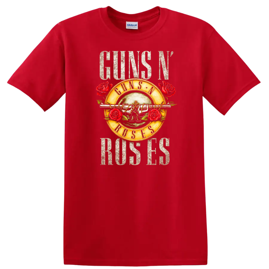 Guns N' Roses Retro Rock Album Cover Legend T Shirt - Red
