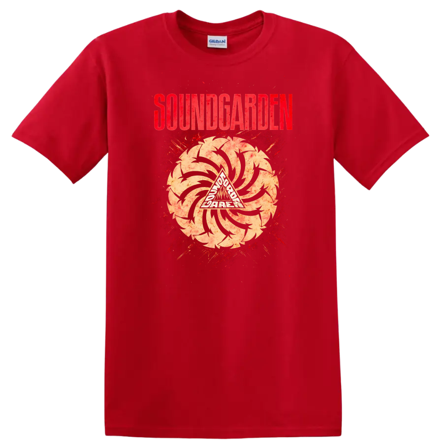 SOUNDGARDEN Retro Heavy Metal Album Cover Legend Style T Shirt - Red
