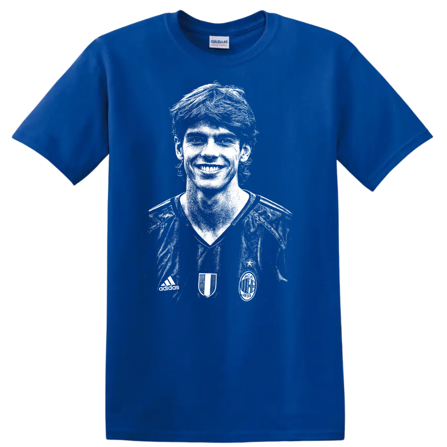 Retro soccer legend portrait of Ricardo Izecson dos Santos Leite T - Royal (Blue)