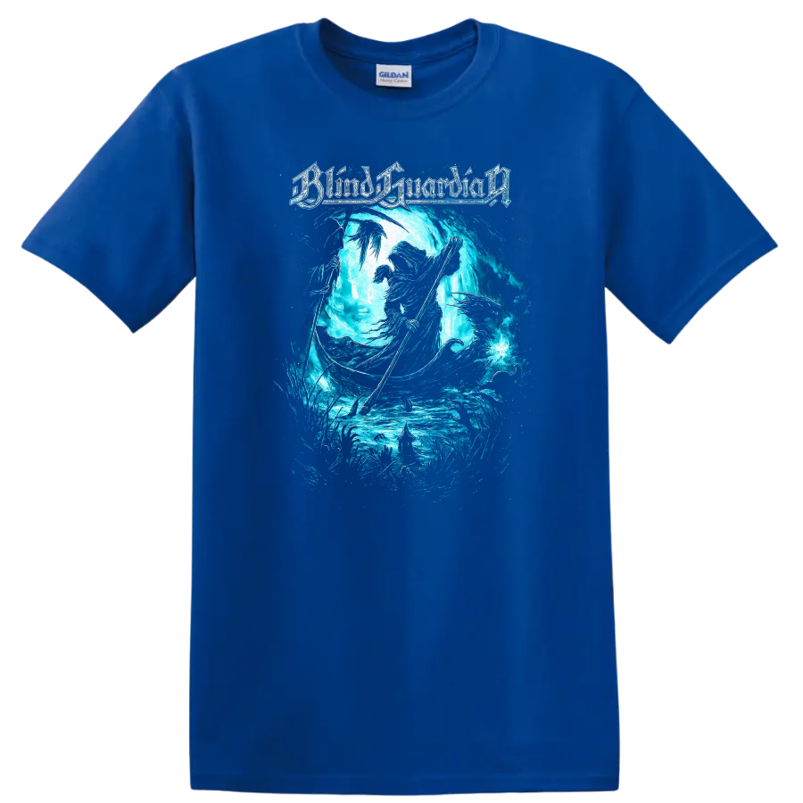 Bloody Underground Gothic Metal Wave Art T Shirt Retro Rock Legend - Royal (Blue)
