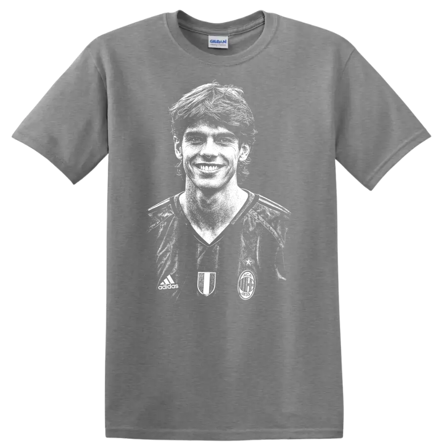 Retro soccer legend portrait of Ricardo Izecson dos Santos Leite T - Sport Grey