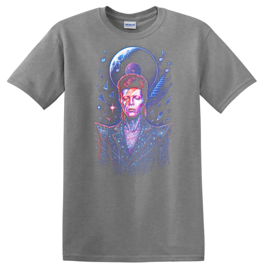 Retro Rock Heavy Metal Album Cover Legend Style T Shirt - Sport Grey