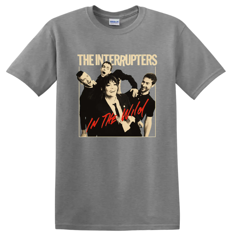 The Interrupters punk rock band portrait with In the Wild text on a Sport Grey T Shirt