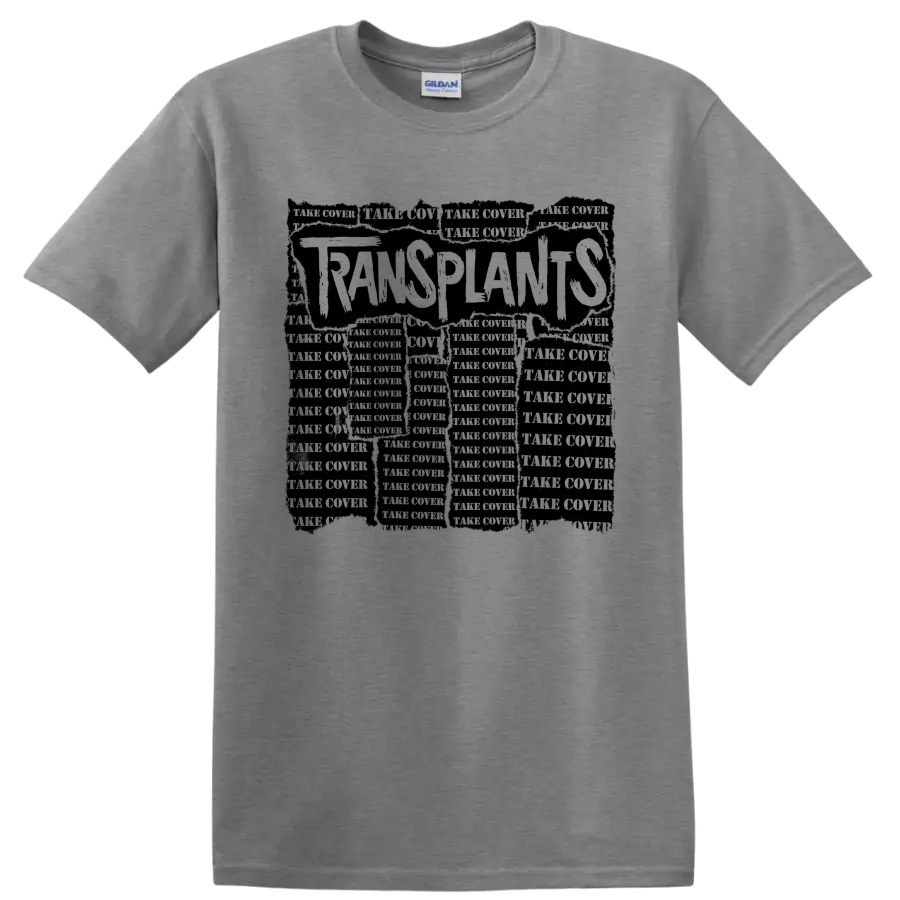 Transplants punk rock band graphic print on a Sport Grey T Shirt