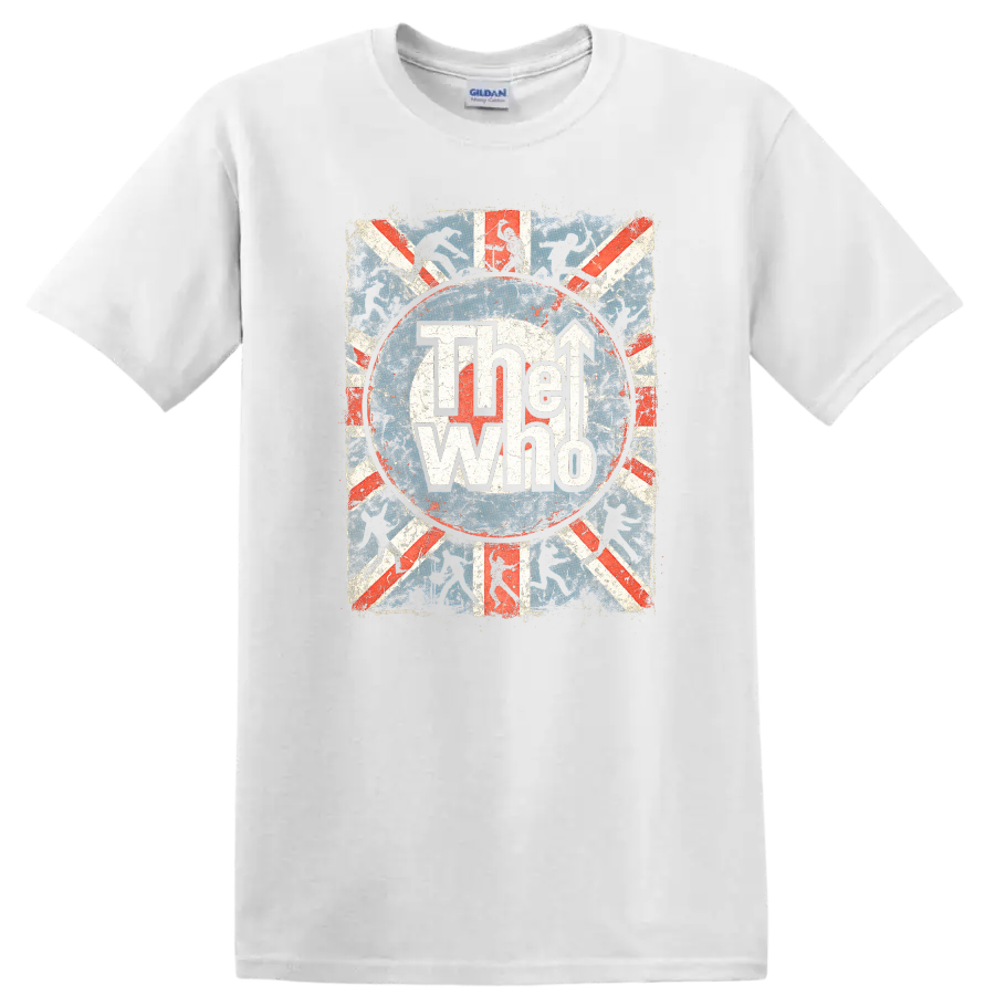 The Who Retro Rock Band Album Cover Style T Shirt - White