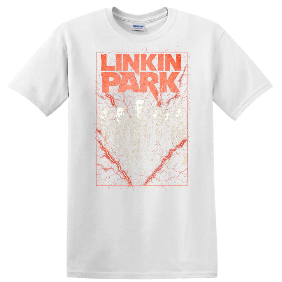 Linkin Park Retro Heavy Metal Album Cover Style T Shirt - White